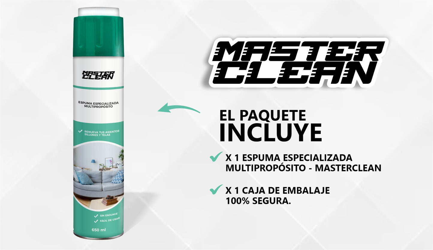 Espuma Especializada De Limpieza Multipropósito - MasterClean©