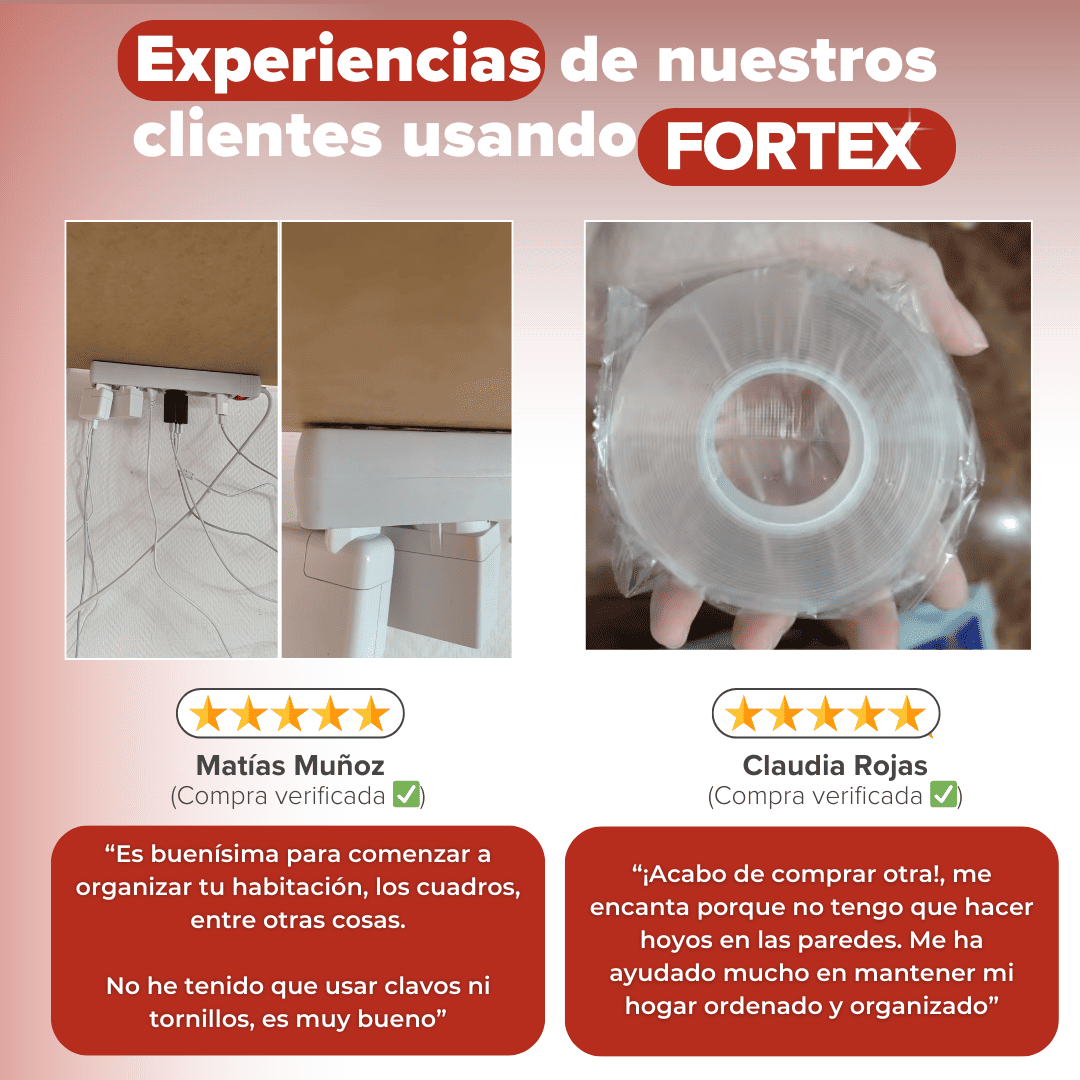 1+1 GRATIS | Cinta Doble Faz Transparente Ultra Resistente