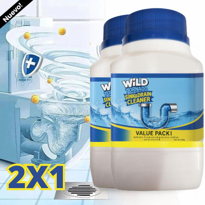 2x1 | Potente Polvo destapador de cañerias 4 en 1 - TurboClean©