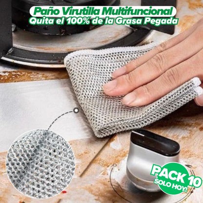 Pack de 10 Paños de Virutilla Multifuncional - MultiFlex®
