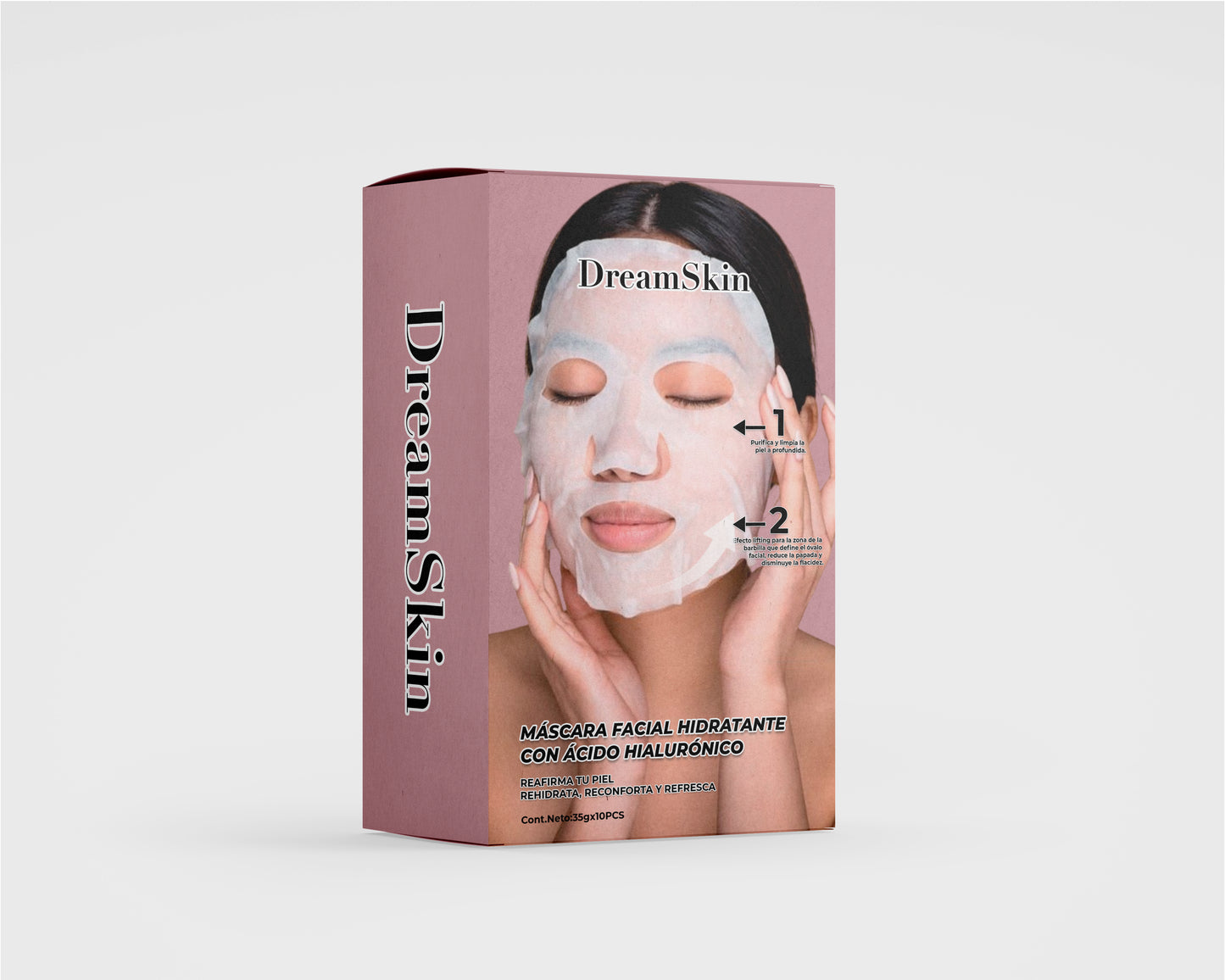 100x1 | Mascarilla facial Coreana de 5 Bioactivos Antiarrugas