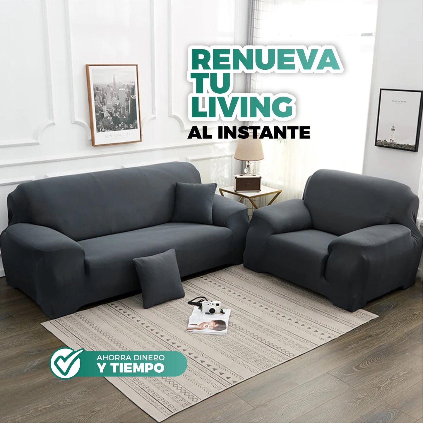 Funda Elástica Ajuste Perfecto Para Sillones - ElasticCover©