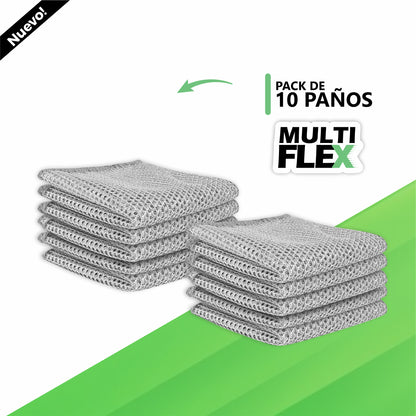 Pack de 10 Paños de Virutilla Multifuncional - MultiFlex®