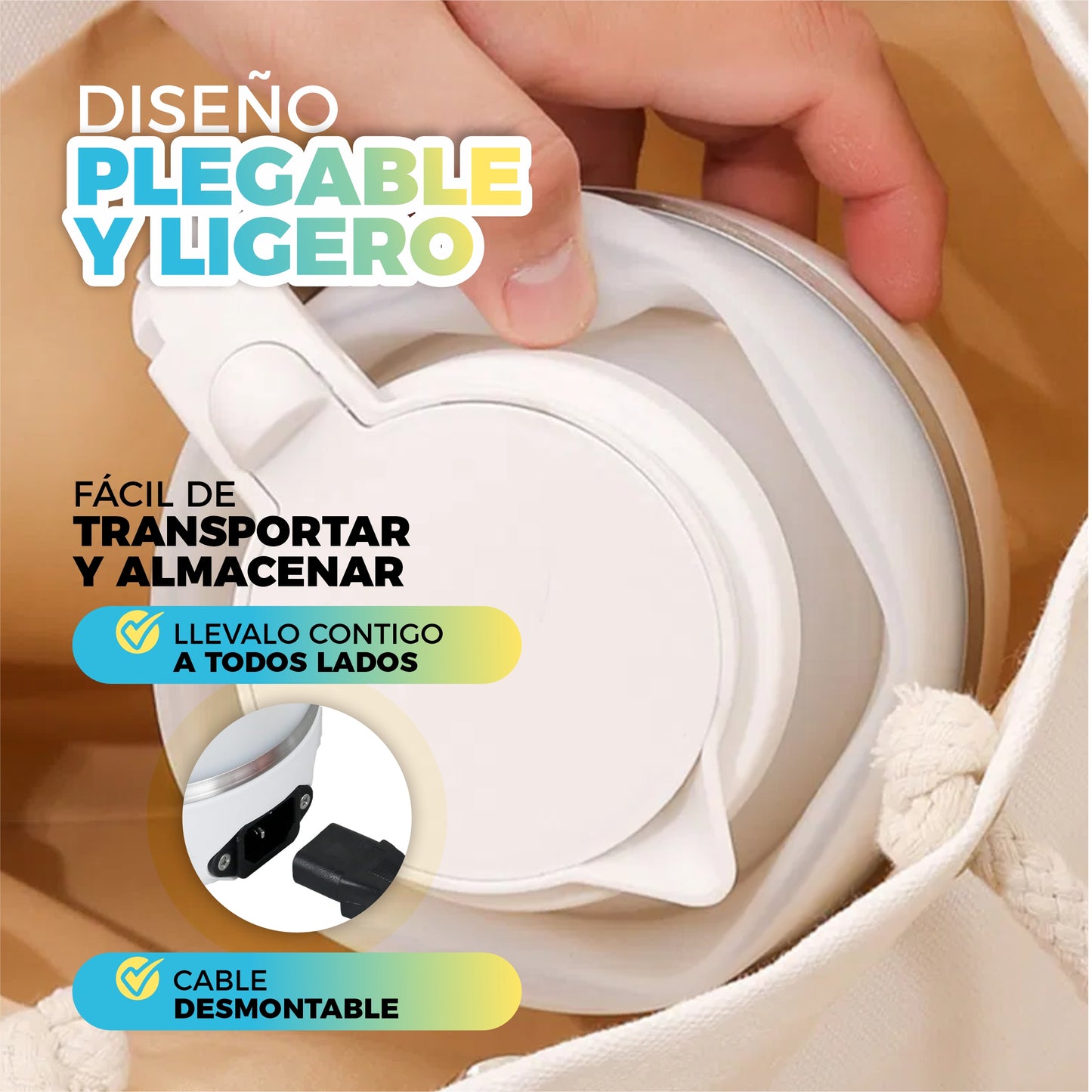 Hervidor Eléctrico Plegable Portátil - Odyssey®