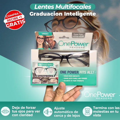 1+1 GRATIS | Lentes Multifocales con Graduación Inteligente - OnePower®