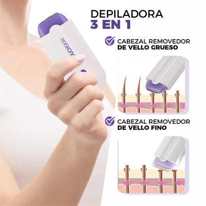 Depiladora Recargable Profesional 3 en 1 - TouchSkin©